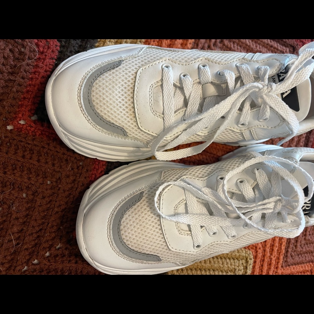 Prada Signature Logo Leather Chunky Sneakers, 9.5 - Picture 7 of 12